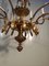 Mid-Century Brass Ceiling Lamp 5