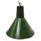 Industrial Green Enamel Pendant Lamp, 1950s, Image 4
