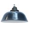 Industrial Dark Blue Cast Iron Pendant Lamp, 1950s, Image 1