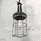 Industrial Black Bakelite & Metal Pendant Lamp, 1950s 4