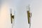 Italian Brass & Opaline Glass Sconces, 1970s, Set of 2, Image 5