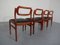 Dänische Esszimmerstühle aus Teak von Uldum Møbelfabrik, 1960er, 4er Set 4