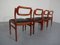 Danish Teak Dining Chairs from Uldum Møbelfabrik, 1960s, Set of 4 4