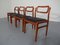 Danish Teak Dining Chairs from Uldum Møbelfabrik, 1960s, Set of 4 1