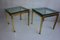 Brass and Glass Side Tables, 1950s, Set of 2, Image 19