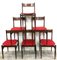 Italienische Esszimmerstühle aus Palisander, 1960er, 6er Set 5