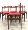 Italian Rosewood Dining Chairs, 1960s, Set of 6 3