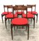 Italian Rosewood Dining Chairs, 1960s, Set of 6 2