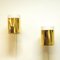 Opaline Glass and Brass Sconces from Falkenbergs Belysning, 1970s, Set of 2, Image 1