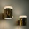 Opaline Glass and Brass Sconces from Falkenbergs Belysning, 1970s, Set of 2 6