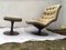Lounge Chair and Ottoman Set by Georges van Rijck for Beaufort, 1970s, Set of 2 10