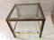 Brushed Steel and Brass Side Table from Belgo Chrom, 1980s, Image 12