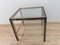 Brushed Steel and Brass Side Table from Belgo Chrom, 1980s 4