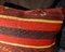 Red and Burnt Orange Kilim Cushion Cover from Zencef, Image 4