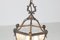 French Hexagonal Louis XVI Style Lantern, 1950s 7