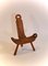 Antique German Rustic Oak Side Chair, Image 1