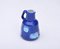 Small East German Blue Ceramic Vase from Strehla Keramik, 1950s 1