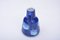 Kleine blaue ostdeutsche Keramikvase von Strehla Keramik, 1950er 2