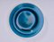 Blue Stoneware Plate from Knabstrup, 1960s 4