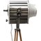 Lámpara de pie trípode de metal gris, años 50, Imagen 3