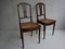 Antique French Louis XVI Mahogany and Gold Bronze Side Chairs, Set of 2 14
