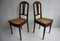 Antique French Louis XVI Mahogany and Gold Bronze Side Chairs, Set of 2 13