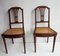 Antique French Louis XVI Mahogany and Gold Bronze Side Chairs, Set of 2 15