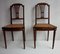 Antique French Louis XVI Mahogany and Gold Bronze Side Chairs, Set of 2 1
