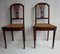 Antique French Louis XVI Mahogany and Gold Bronze Side Chairs, Set of 2, Image 1