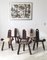 Spanish Brutalist Side Chair, 1960s, Set of 6, Image 3