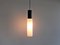 Lámpara de techo modelo 238 holandesa grande de vidrio en blanco y negro de Evenblij, años 60, Imagen 6
