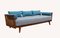 Gray Walnut-Framed Daybed, 1950s 10