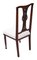 Antique Victorian Inlaid Mahogany Dining Chairs, Set of 4 3