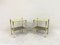 Italian Brass and Yellow Glass Side Tables, 1970s, Set of 2 5