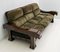 Mid-Century Modell Hussar Sofa aus Holz & Wildleder von Luciano Frigerio, 1970er 4