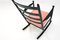 Black and Pink Rocking Chair from Niels Eilersen, 1960s 7