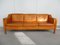 Vintage Model MH195 Danish Cognac Leather Sofa by Mogens Hansen for MH Furniture 1