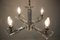 Lámpara de araña de cromo y vidrio, años 30, Imagen 5