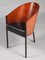 Wood and Leather Dining Chairs by Philippe Starck, 1980s, Set of 4 1