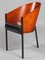 Wood and Leather Dining Chairs by Philippe Starck, 1980s, Set of 4 7