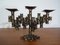 Brutalist Iron Candleholder, 1960s 1