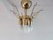 Vintage Italian Murano Glass and Brass Ceiling Lamp from La Murrina, Image 3