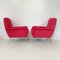 Mid-Century Italian Red Armchairs by Gio Ponti, 1950s, Set of 2 9