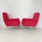 Mid-Century Italian Red Armchairs by Gio Ponti, 1950s, Set of 2, Image 9