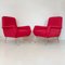 Rote Italienische Mid-Century Sessel von Gio Ponti, 1950er, 2er Set 2