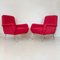 Rote italienische Mid-Century Sessel von Gio Ponti, 1950er, 2er Set 2