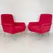 Mid-Century Italian Red Armchairs by Gio Ponti, 1950s, Set of 2 12