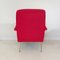 Rote italienische Mid-Century Sessel von Gio Ponti, 1950er, 2er Set 13