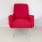 Poltrone Mid-Century rosse di Gio Ponti, Italia, anni '50, set di 2, Immagine 1