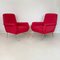 Mid-Century Italian Red Armchairs by Gio Ponti, 1950s, Set of 2 14